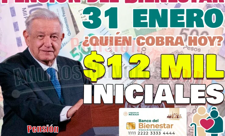 ¿Te toca cobrar tu Pensión del Bienestar este 31 de Enero? INICIALES