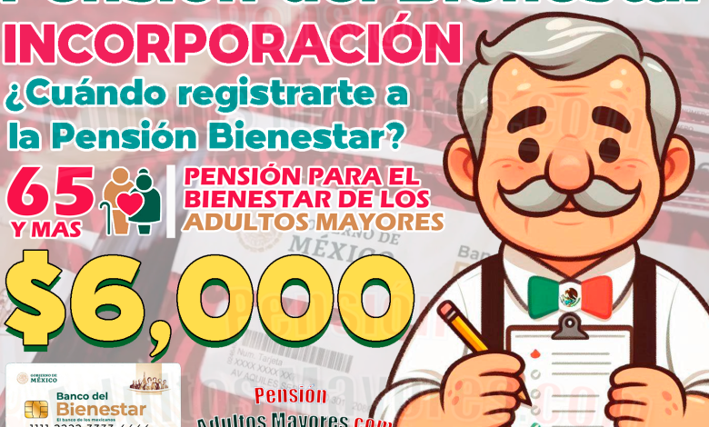 ¿Cuándo y cómo podrás solicitar tu INCORPORACIÓN a las Pensiones del Bienestar?