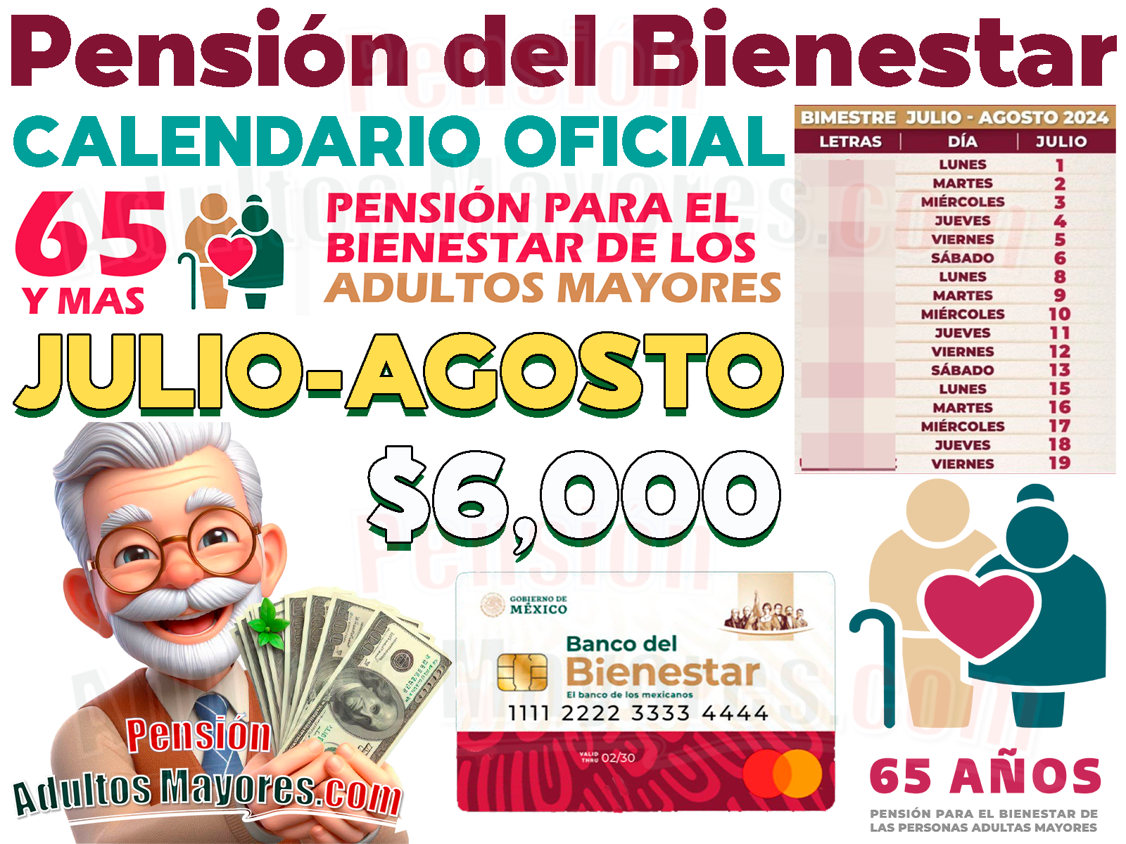 Consulta la fecha EXACTA en que cobrarás tu apoyo monetario de las Pensiones Bienestar, ¡CALENDARIO DE PAGOS OFICIAL!