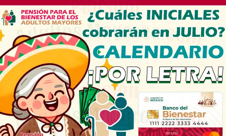 Calendario por INICIAL para el depósito de tu próxima Pensión del Bienestar. ¿Cuándo recibirás tu apoyo?