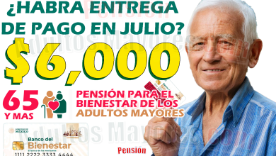 ¿Habrá entrega de apoyos monetarios para los Pensionados del Bienestar en JULIO?