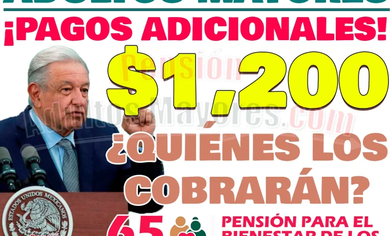 AMLO confirma entrega de $1 mil 200 pesos EXTRA para Pensionados del Bienestar. ¿Tú los recibirás?