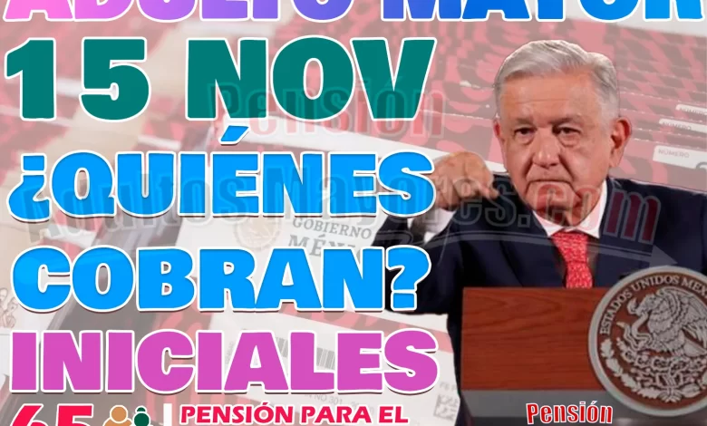 Lista de Personas Adultas Mayores que cobrarán su Pensión el día de HOY. 15 de Noviembre