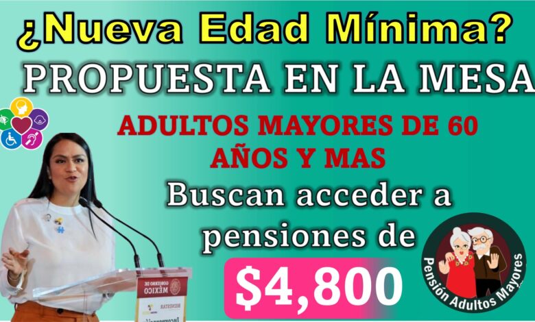 ¿Nueva edad mínima propuesta para la Pensión Adultos Mayores? La Secretaria de Bienestar evalua alcanzar a más adultos mexicanos