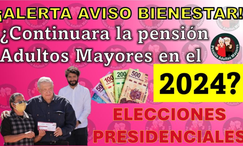 ¿Eliminarán la Pensión Adultos Mayores? Incertidumbre ante las próximas elecciones presidenciales 2024