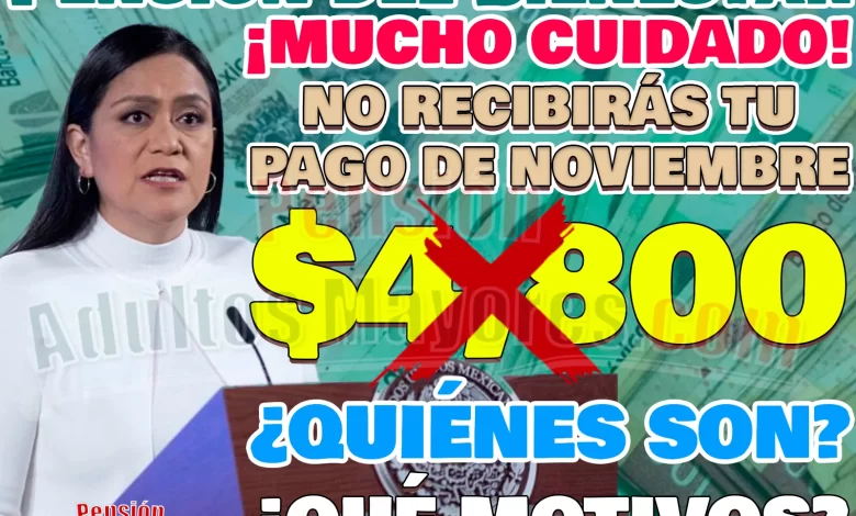 ASEGURA TU PENSIÓN. ¡Personas adultas mayores EN RIESGO de perder su apoyo! ¿Quiénes son y cómo proteger tu Pensión Bienestar?