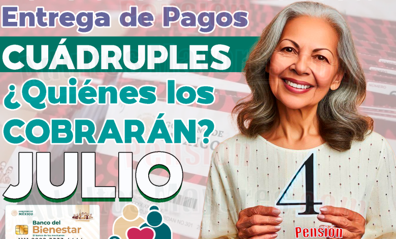 ¿Quiénes son los Pensionados que cobrarán PAGOS CUÁDRUPLES en el próximo mes?