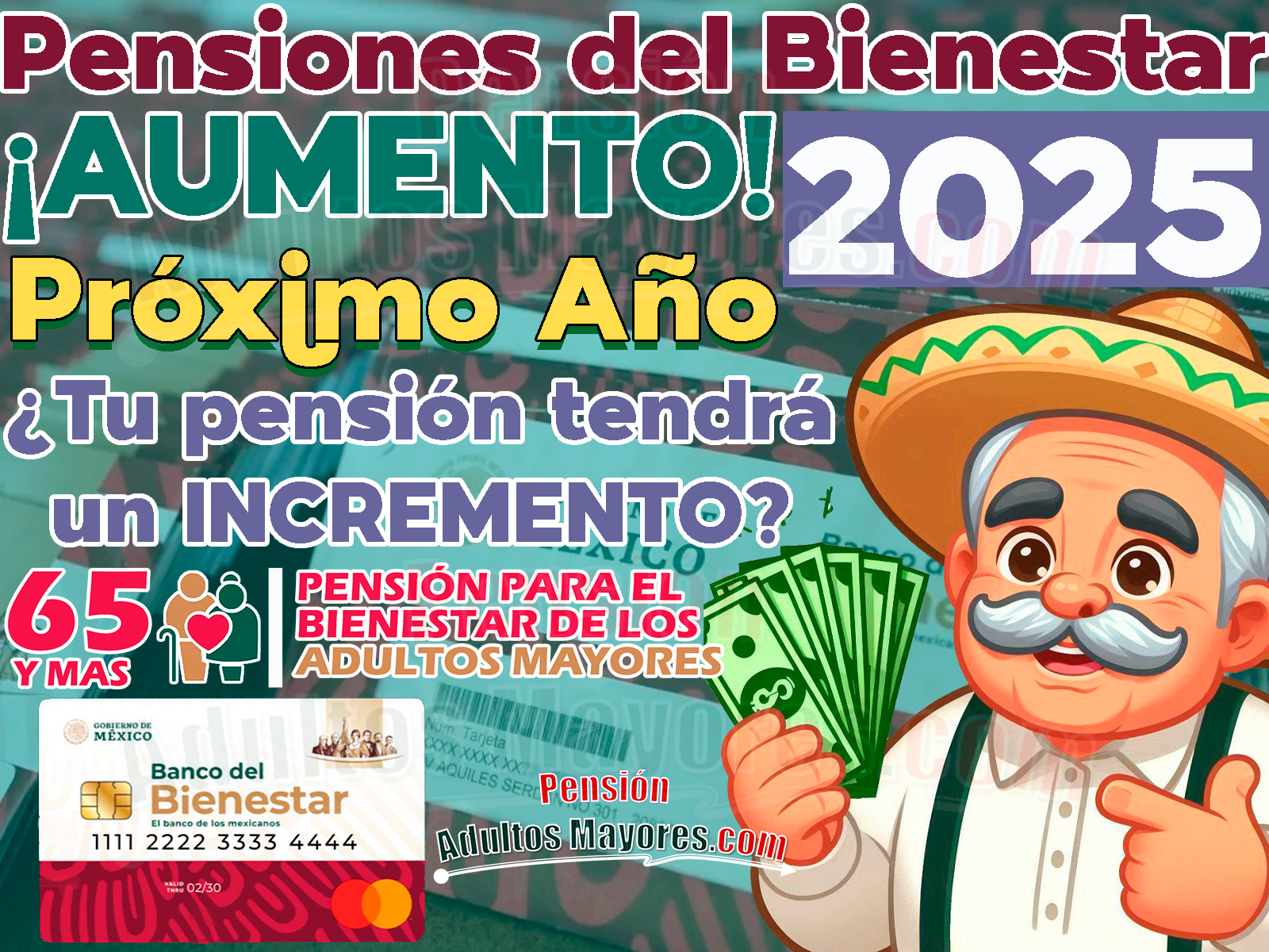 ¿Llegará un AUMENTO en las Pensiones del Bienestar cuando Claudia Sheinbaum sea presidenta?