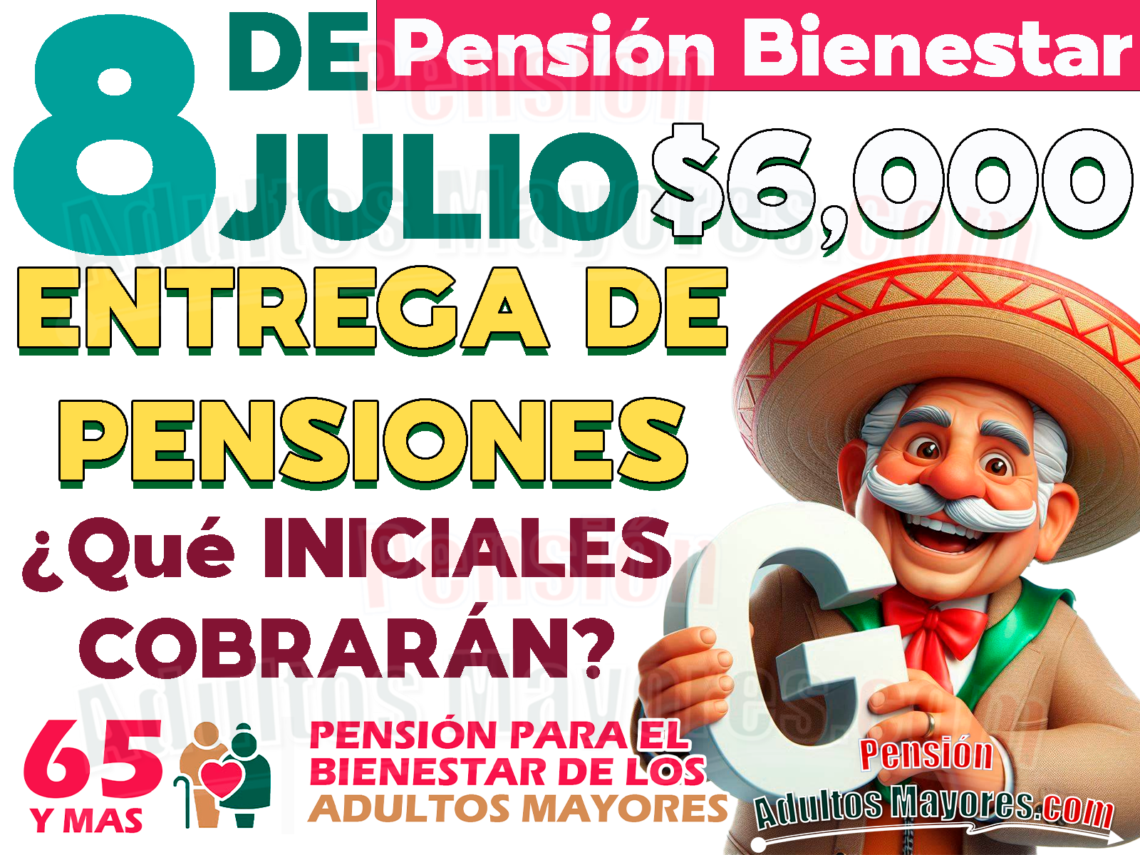 ¿Quiénes son los Pensionados del Bienestar que cobrarán su apoyo el LUNES 8 DE JULIO?