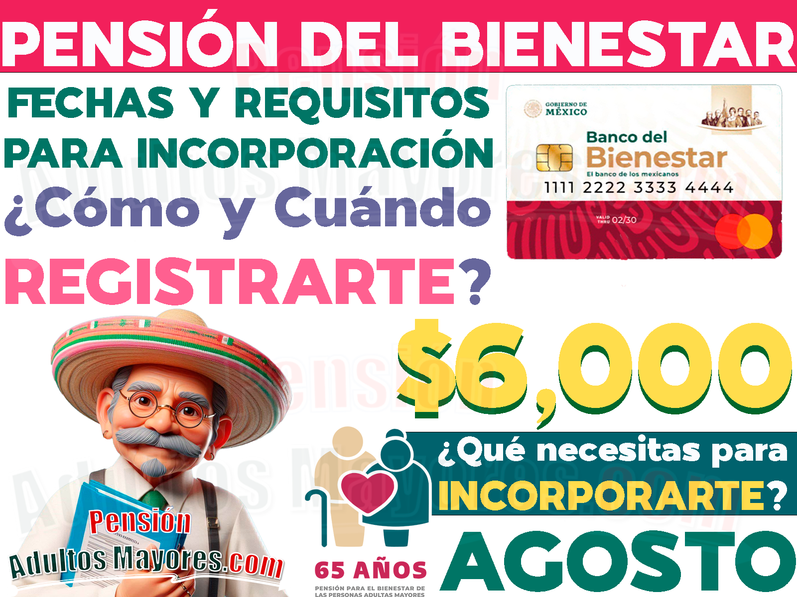 ¿Cuáles son los requisitos necesarios para obtener tu Pensión del Bienestar en los próximos meses? MONTO Y REQUISITOS