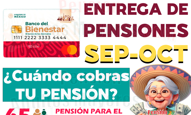 SEPTIEMBRE-OCTUBRE. ¿Cuándo recibirás tu apoyo monetario del siguiente bimestre? Entrega de pagos para Pensionados del Bienestar