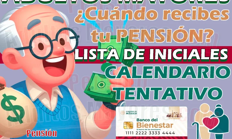 ¿Cuáles son las INICIALES que cobrarán su Pensión del Bienestar en los primeros días de JULIO?