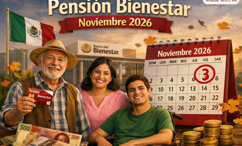 Pensión Bienestar noviembre 2026: ¿cuándo publican el calendario y qué día depositan?