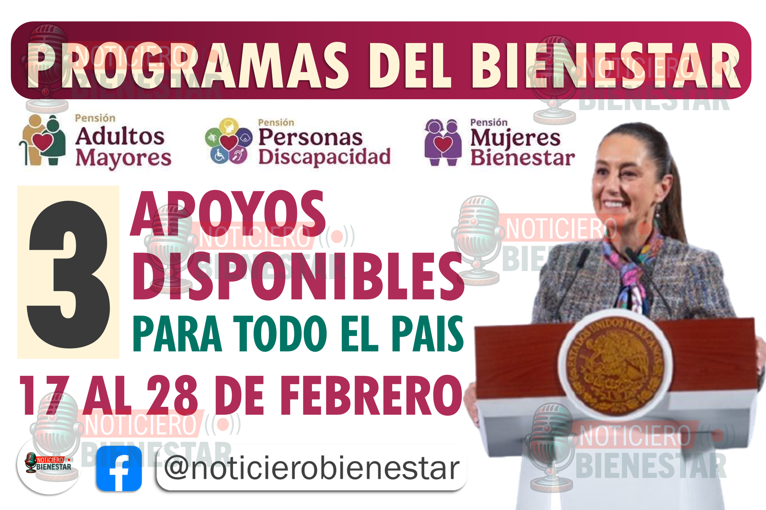 Estos son los 3 Programas del Bienestar disponibles durante febrero | Adultos mayores y personas con discapacidad