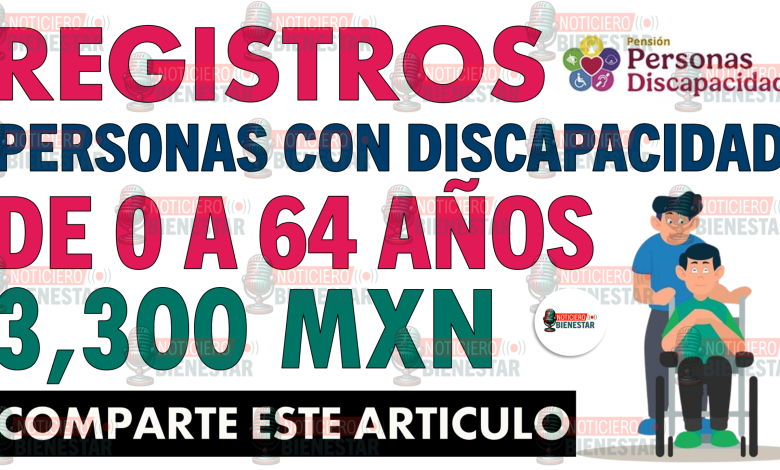 Registro a la Pensión para Personas con Discapacidad permanente en México 2026: requisitos, fechas y cómo solicitar del 23 al 29 de marzo