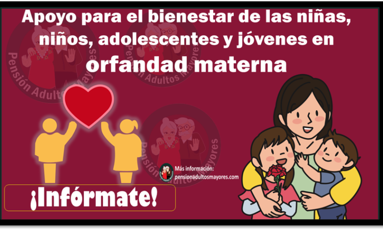 Apoyo para el bienestar de las niñas, niños, adolescentes y jóvenes en orfandad materna