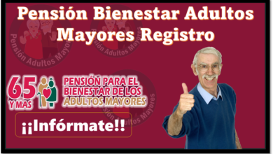 Pensión Bienestar Adultos Mayores Registro