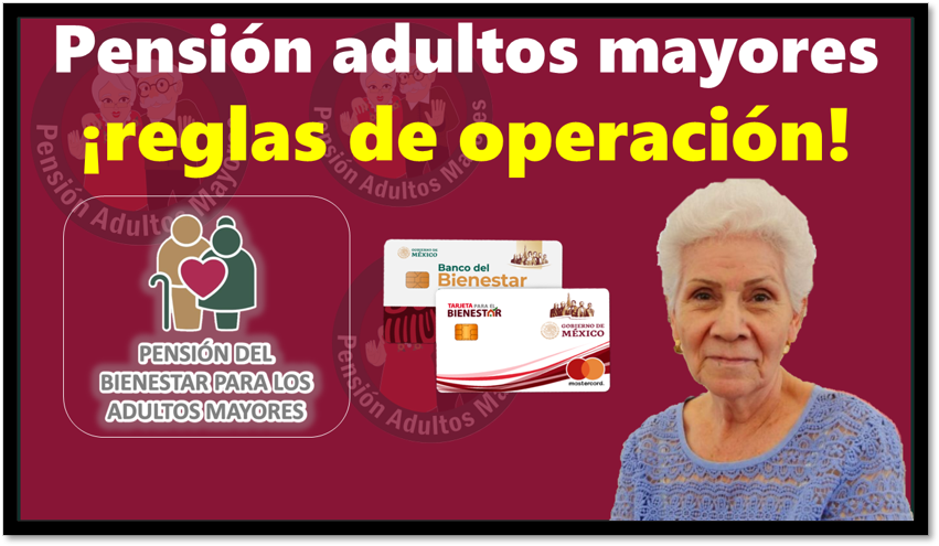 Pensión adultos mayores reglas de operación