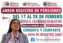 Registro para la Pensión para Adultos Mayores, Mujeres Bienestar y Personas con Discapacidad